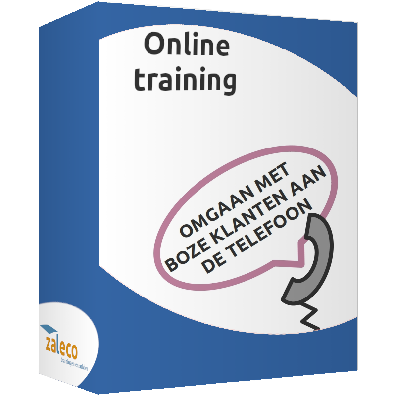Online training omgaan met boze klanten aan de telefoon