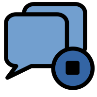 Het plotseling afbreken van een chatgesprek